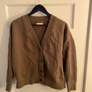 Madewell sweatshirt cardigan